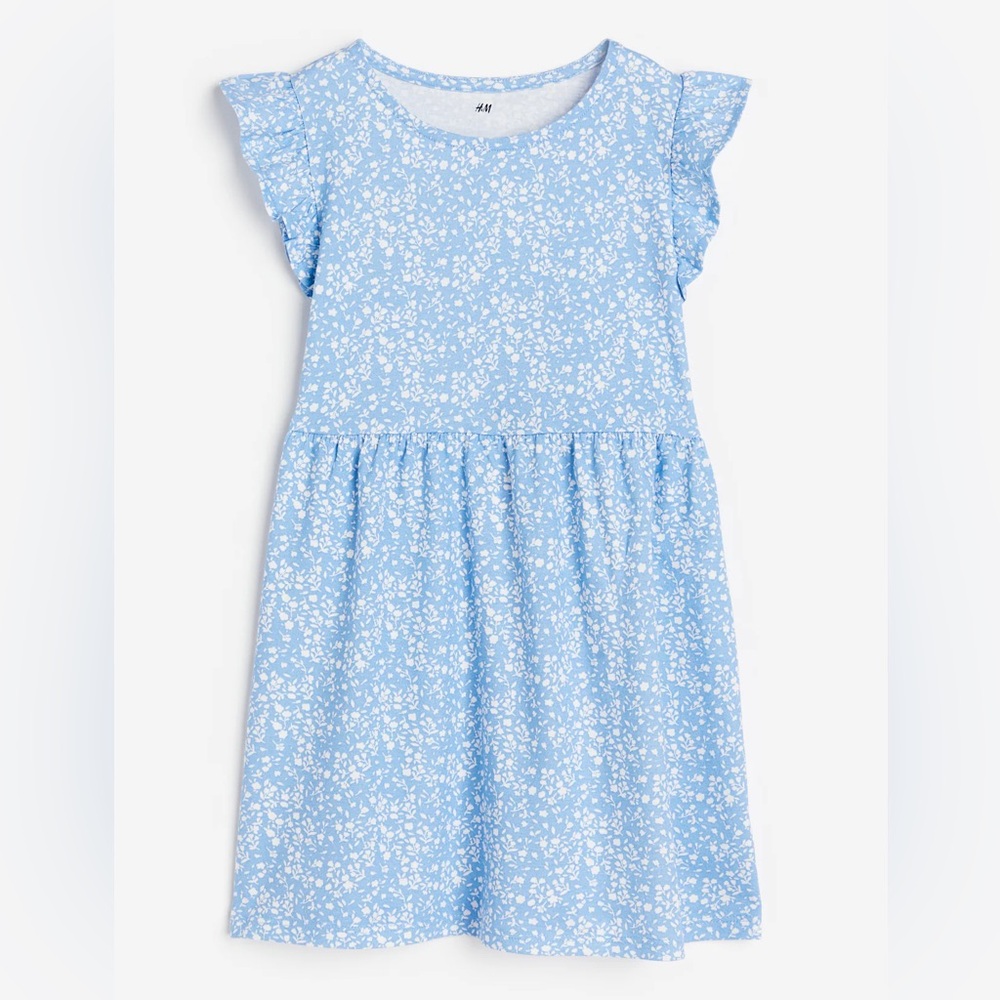 H&M Girls Cotton Jersey Dress 5T/6 NWOT Preppy and Pretty